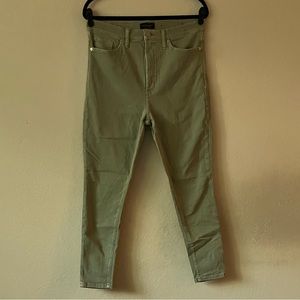 Banana Republic Sage Green High Rise Skinny Jeans Size 32